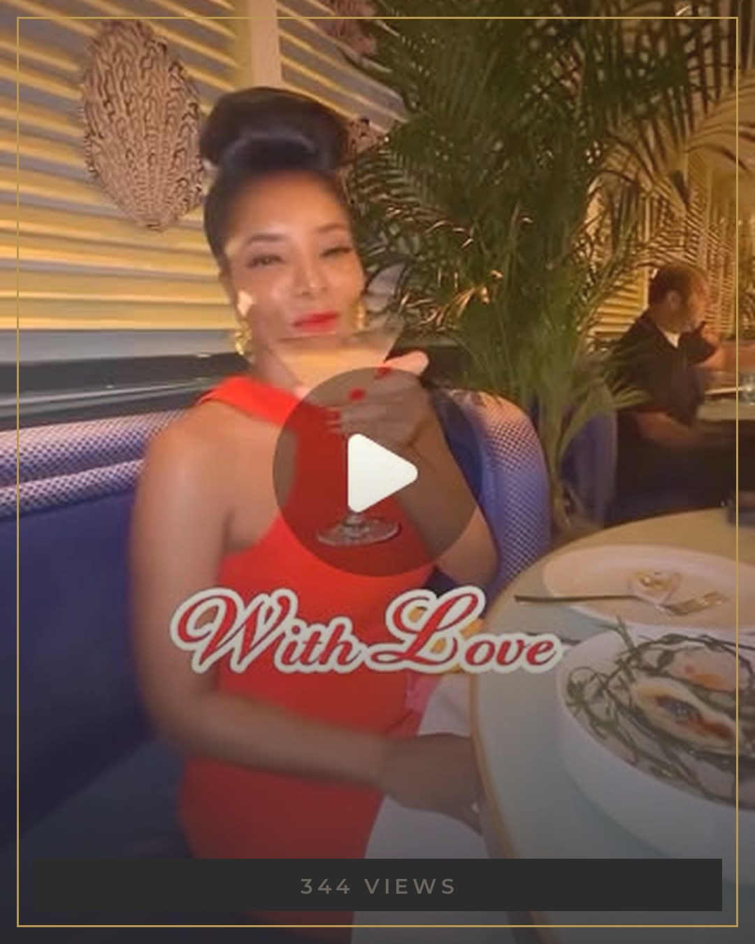 AUTHOR dining at Mirabella on Valentine's Day