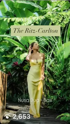 AUTHOR in gold at The Ritz-Carlton, Nusa Dua, Bali
