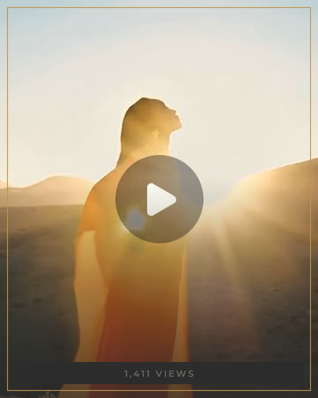 AUTHOR silhouetted in golden desert light