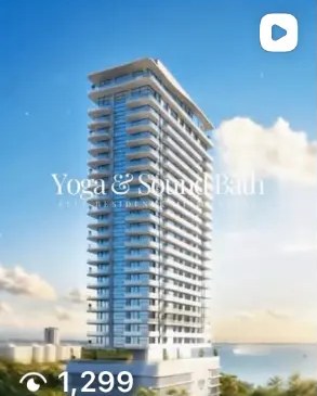 Yoga and Sound Bath campaign at a beachfront residence tower