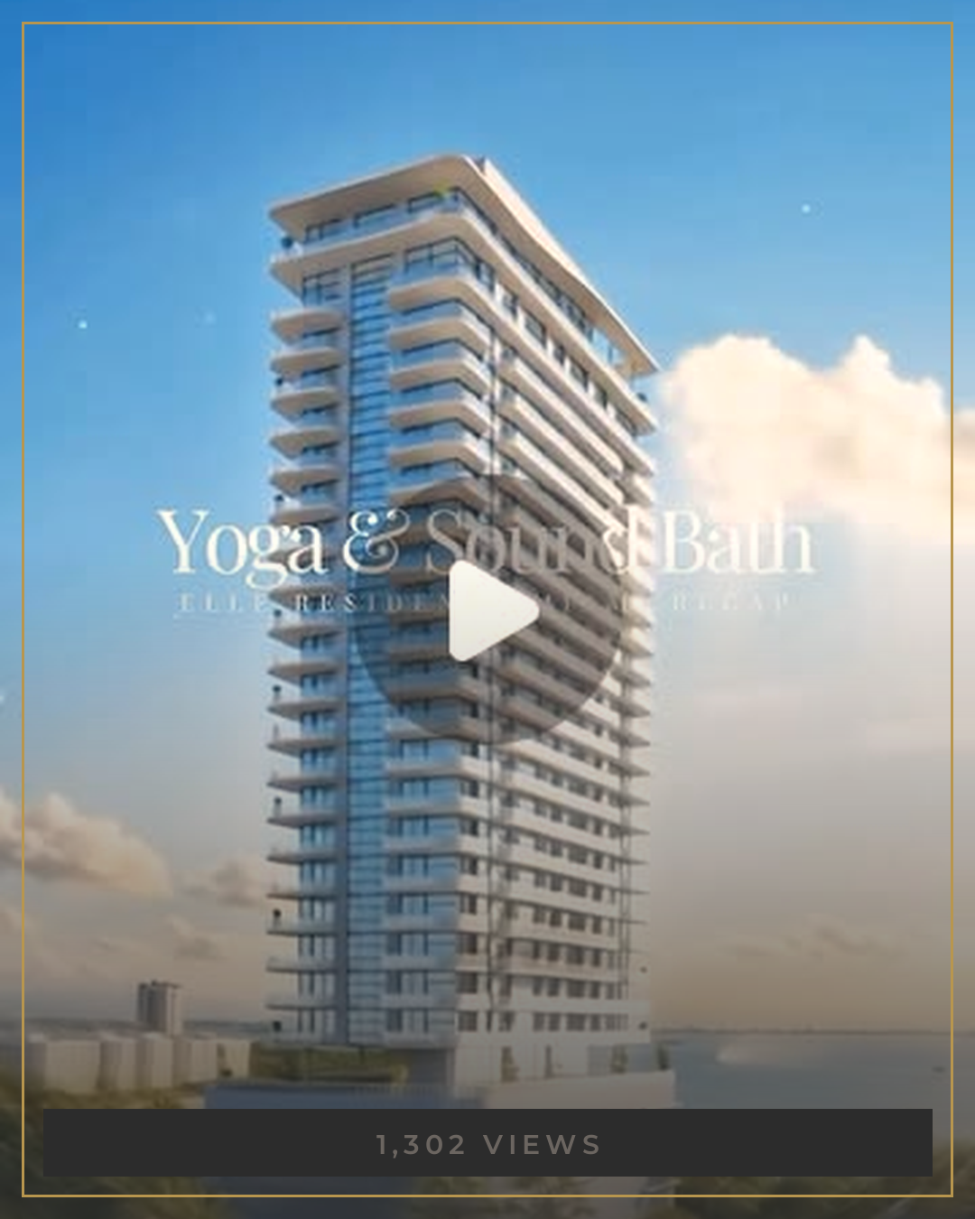 Yoga and Sound Bath campaign at a beachfront residence tower